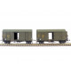 Set de 2 Wagons Ouverts (EX20126A) Nr. 3325106 et (EX20126B) Nr. 3327212, Bruns, SNCB H0