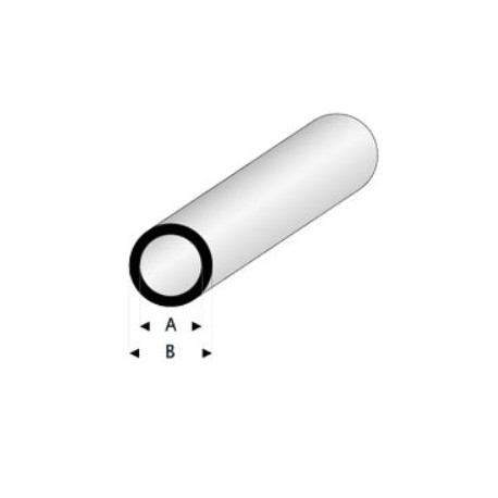 Tube Plastique Rond / Round Plastic Tubing 1000 * 4 * 5 mm