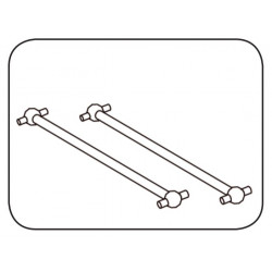 Arbre d'entrainement Tiger/Cocoon Av/Ar 100mm 2 pcs