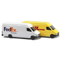 Set 2 Camionnettes DHL & Fedex N