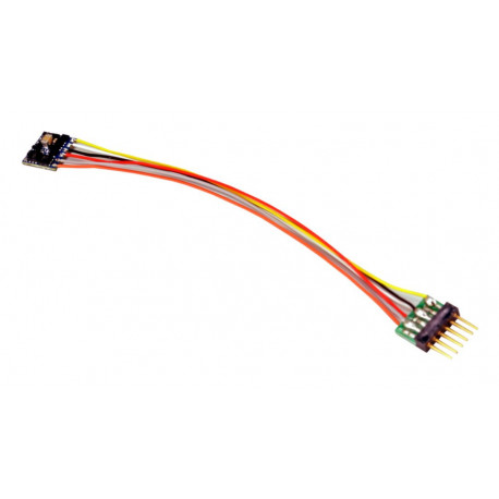 LokPilot Décodeur MICRO V5.0 NEM 651, 6 pôles + câble, DCC
