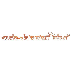 FAL151906 Daims, Cerfs / Fallow deer, red deer H0