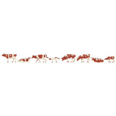 Vaches, tachetées brunes / Cows, brown flecked H0