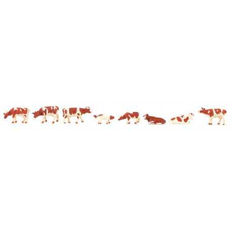Vaches, tachetées brunes / Cows, brown flecked N
