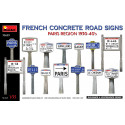 French Concrete Road Signs Paris Region '30-40's 1/35