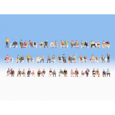 Mega Set Economique "Gens Assis" / Mega Economy Figures Set “Sitting People” N