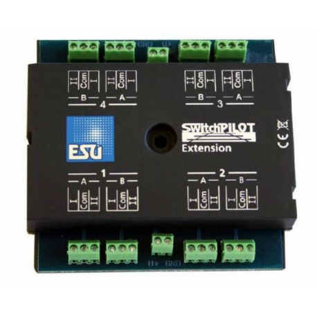 Switch Pilot Extension, 4 twin-relays (DPDT) output, 2A each, extension for Switch Pilot Family