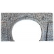 Portail de tunnel 2 voies / Tunnel Portal 2 Tracks, 23,5x13 cm H0
