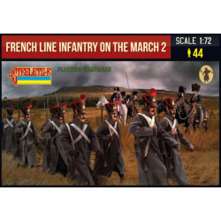 French Line Infantry on the March 2, Napoleonic War 1/72