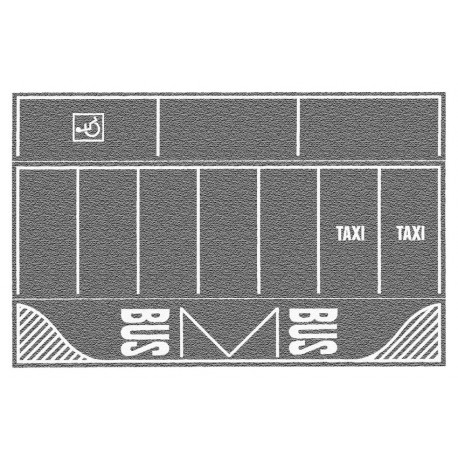 2 Parking gris / Car-Park, gray H0