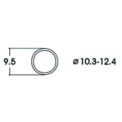 10 bandages "AC" Roue diam 10,3 - 12,4 mm