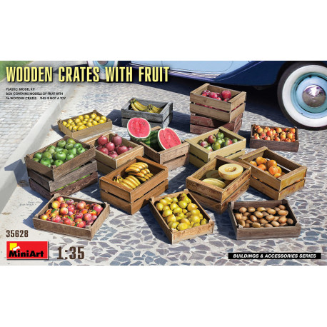 Wooden crates with fruit 1/35