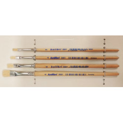 Flat school brushes