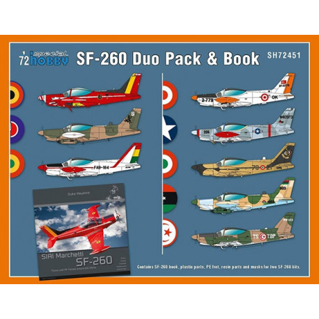 SIAI-Marchetti SF-260 Belgian Decals, Duo Pack & Book 1/72