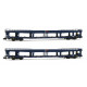 Set de 2 Wagons Porte-Autos DD DEV 66 Bleus, SNCB N