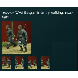 WWI Belgian Infantry walking, 1914-1915 1-35