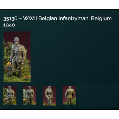 WWII Belgian Infantryman, Belgium 1940 1/35