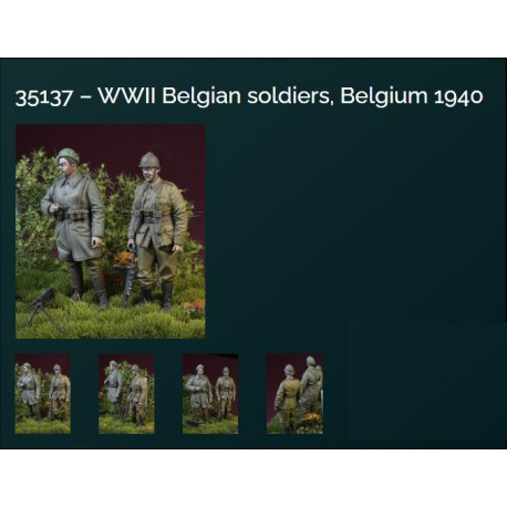 WWII Belgian soldiers, Belgium 1940 1/35