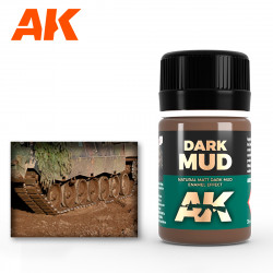 Enamel Nature Effects Boue foncée / Dark mud 35ml