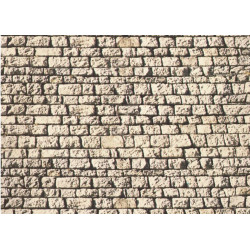 Mur / Cardboard “Cut Quarrystone” 64*15cm H0