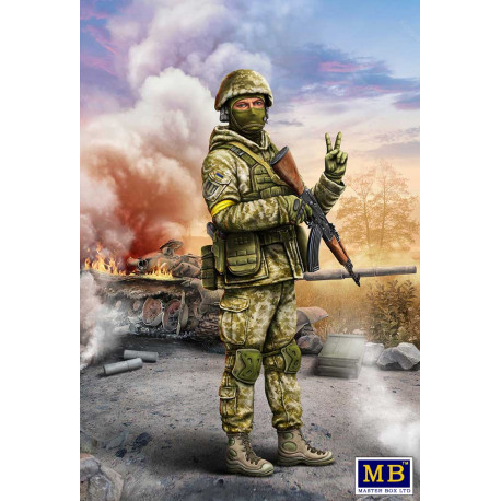 Ukrainian Soldier Defence of Kiev, March 2022, Russian-Ukrainian War series 1/35