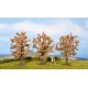 3 Arbres fruitiers fleuris, rose / Fruit Trees, pink blossom, 8 cm