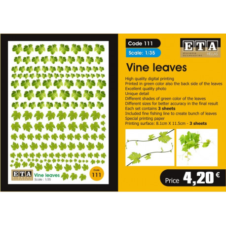 111 ETA Vine leaves 1/35, 1/32, 1/24