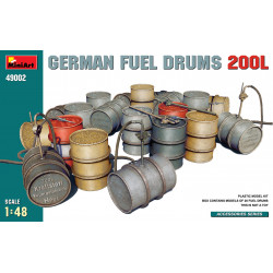German 200 Liter Fuel Drum Set 1/48
