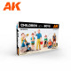 CHILDREN SET 1: Boys Scale Model Kit 1-35