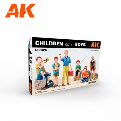 CHILDREN SET 1: Boys Scale Model Kit 1-35