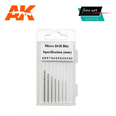 Set de Mèches / Drills Set 0.2mm -0.8 mm