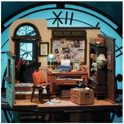 Miniature Dollhouse Mose's detective Agency