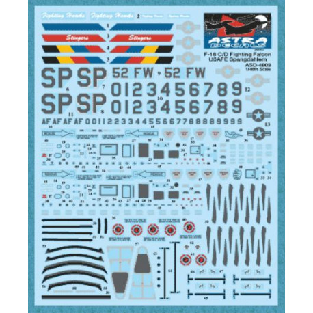 F-16 C/D Fighting Falcon USAFE Spangdahlem 1/48