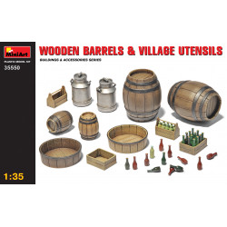 Wooden Barrels & Village Utensil 1/35