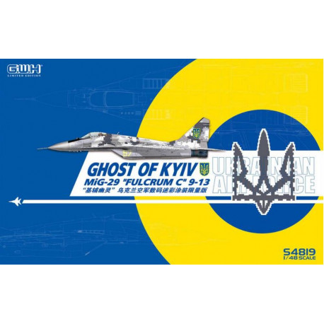 Ukrainian Air Force MIG-29 9-13 “Ghost of Kiev” Digital Camouflage 1-48