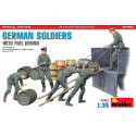 German Soldiers & Fuel Drums 1/35