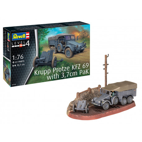 Krupp Protze KFZ 69 with 3,7cm Pak