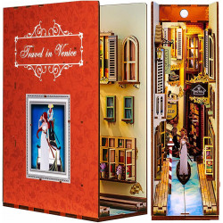 Travel in Venice Book Nook Shelf Insert