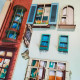 Travel in Venice Book Nook Shelf Insert