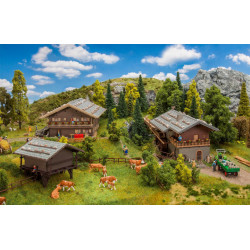 Coffret promotionnel Village alpin / Alpine village Promotional-Set H0