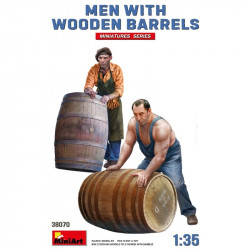 Men with Wodden Barrets 1/35