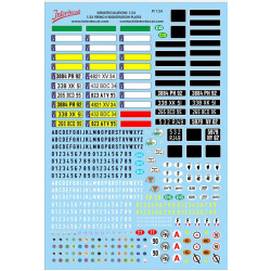 Décalcomanie Chiffres noirs 1/24 - 1/18