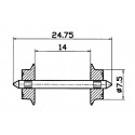 2 essieux AC / AC wheel set