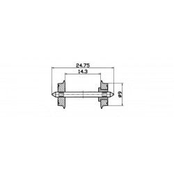 2 essieux DC / NEM standard wheel set