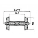 2 essieux AC / NEM standard wheel set