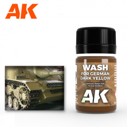 Enamel Wash for German Dark Yellow / Lavis Jaune Foncé, 35ml