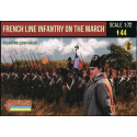 French Line Infantry on the March, Napoleonic War 1/72