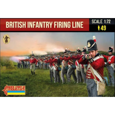 British Infantry Firing Line, Napoleonic Wars, 1/72