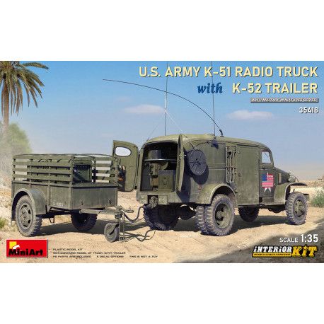 US Army K-51 Radio Truck w/K-52 Trailer interior kit 1/35