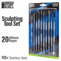 10 Outils de Sculpture / 10 Sculpting Tools Set